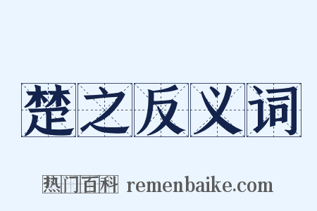 楚之反义词是什么意思的图片